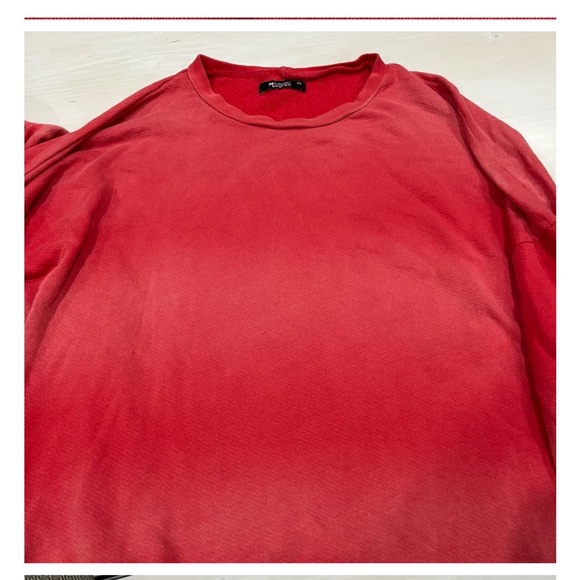 Michael Lauren red‎ brick crewneck and sweatpants set XS - Picture 6 of 10